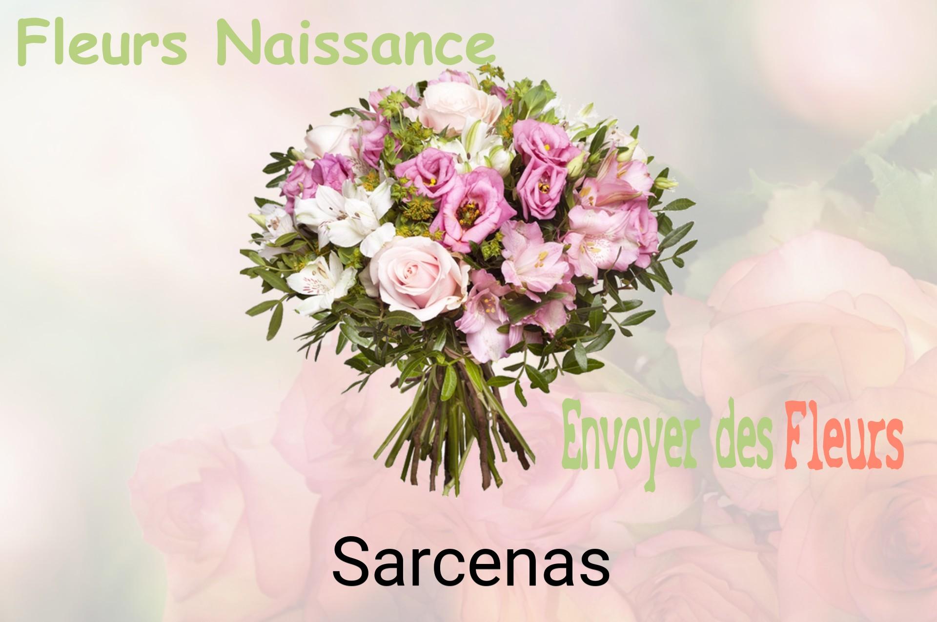 Bouquet de fleurs de naissance livré à Sarcenas